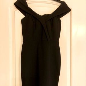 Speechless off the shoulder cocktail dress